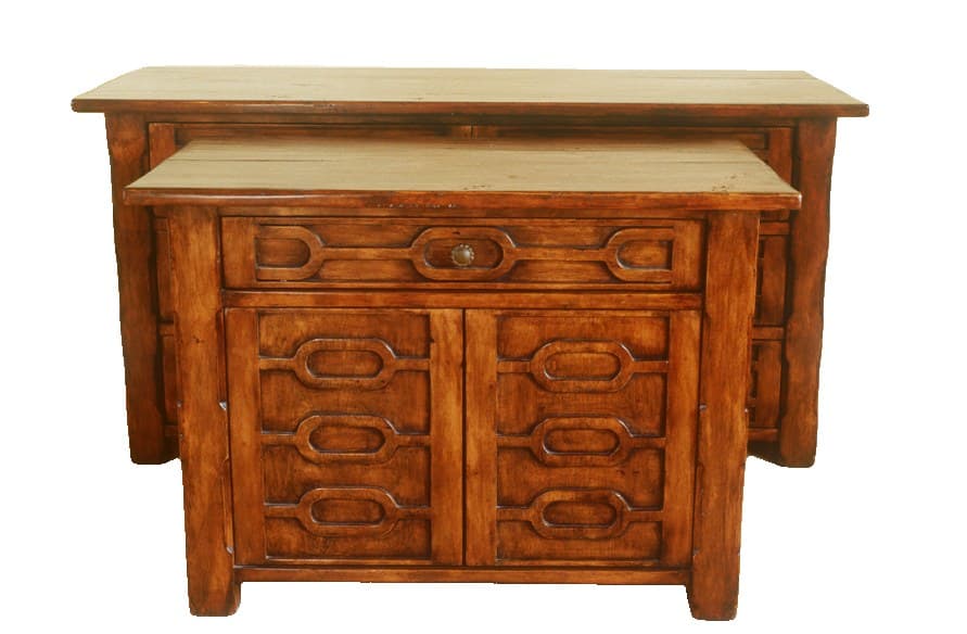 Renato Nightstand with Alternate Door Detail on a white background